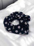 Polka Dot Scrunchie | Black
