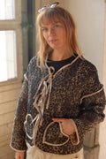 Leo Heart Bow Jacket | Black