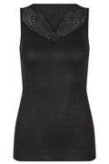 Flora Laced Top | Black
