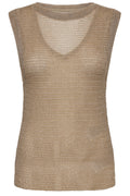 Metesa Top | Gold Metallic