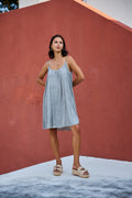 Solene Short Strap Dress | Light Grey